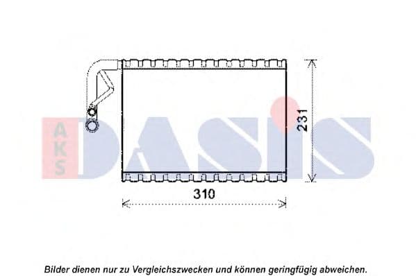 820338N Aks Dasis Випарник кондиціонера