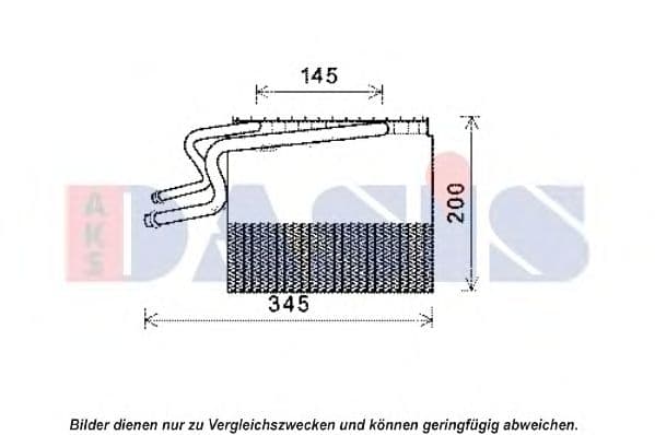 820342N Aks Dasis Випарник кондиціонера для Renault Kangoo