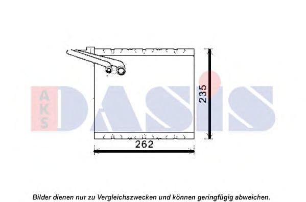 820344N Aks Dasis Испаритель кондиционера