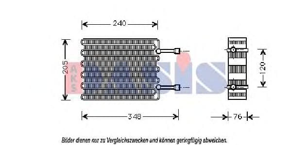 821480N Aks Dasis Испаритель кондиционера