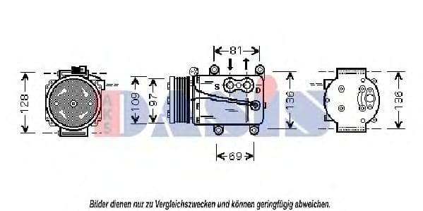 850259N Aks Dasis Компресор кондиціонера