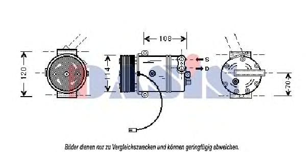 850517N Aks Dasis Компресор кондиціонера