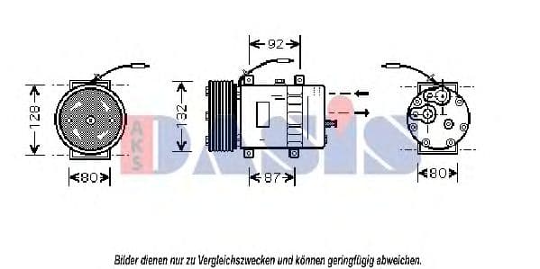 850670N Aks Dasis Компрессор кондиционера