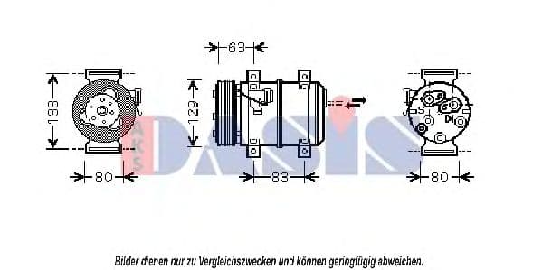 850697N Aks Dasis Компресор кондиціонера