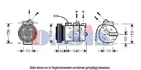 850917N Aks Dasis Компрессор кондиционера