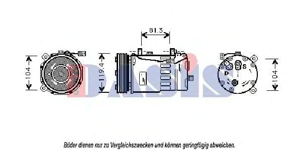 851015N Aks Dasis Компресор кондиціонера