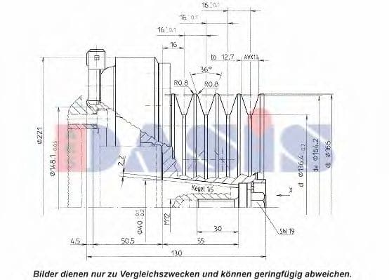 851225N Aks Dasis Муфта компресора кондиціонера для Kia Optima