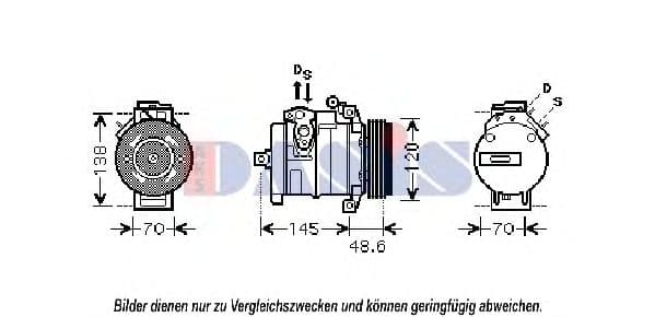 851810N Aks Dasis Компресор кондиціонера для BMW X5