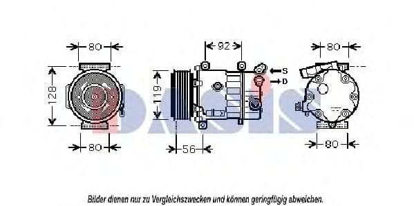 851816N Aks Dasis Компрессор кондиционера
