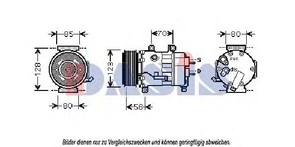 851817N Aks Dasis Компресор кондиціонера