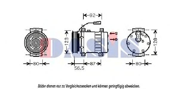 851875N Aks Dasis Компрессор кондиционера