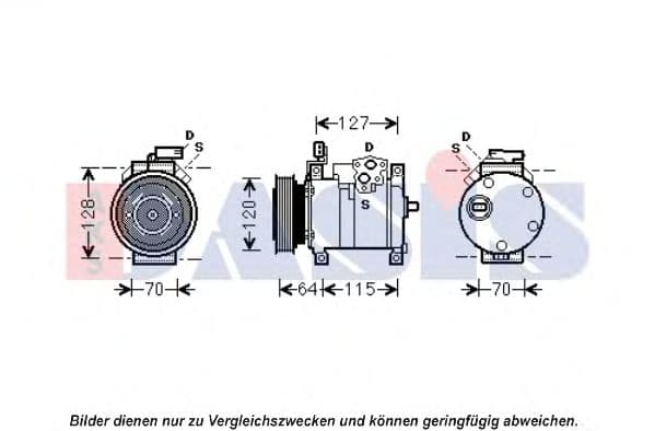851915N Aks Dasis Компресор кондиціонера для Chrysler PT Cruiser