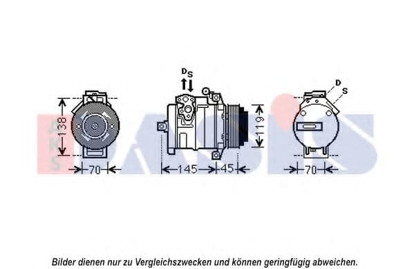 852582N Aks Dasis Компресор кондиціонера для Mercedes Sprinter