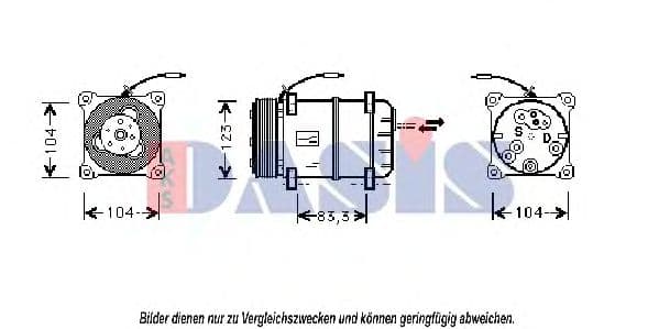 852660N Aks Dasis Компресор кондиціонера