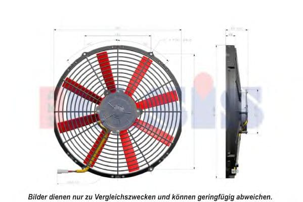 870205N Aks Dasis Вентилятор радіатора кондиціонера