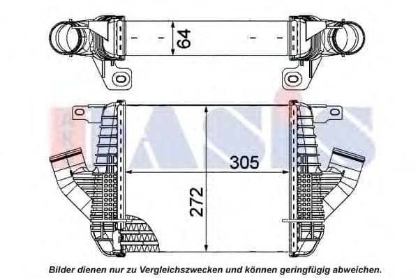 077014N Aks Dasis Інтеркулер для Nissan Cabstar