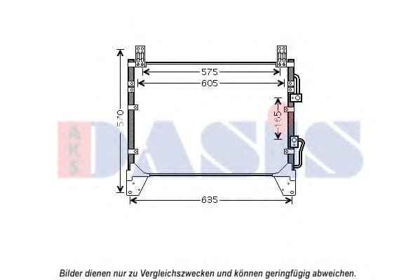 512082N Aks Dasis Радиатор кондиционера для SsangYong Rexton