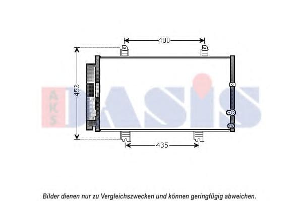 212090N Aks Dasis Радіатор кондиціонера для Lexus GS