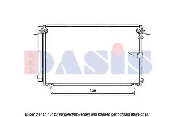 212091N Aks Dasis Радиатор кондиционера для Lexus LS