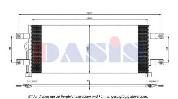 132013N Aks Dasis Радіатор кондиціонера