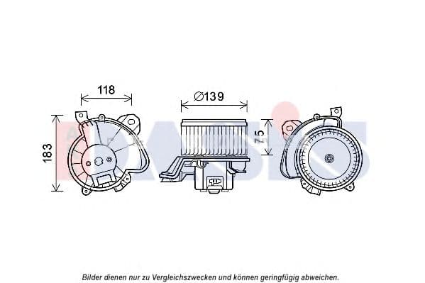 088131N Aks Dasis Вентилятор салона