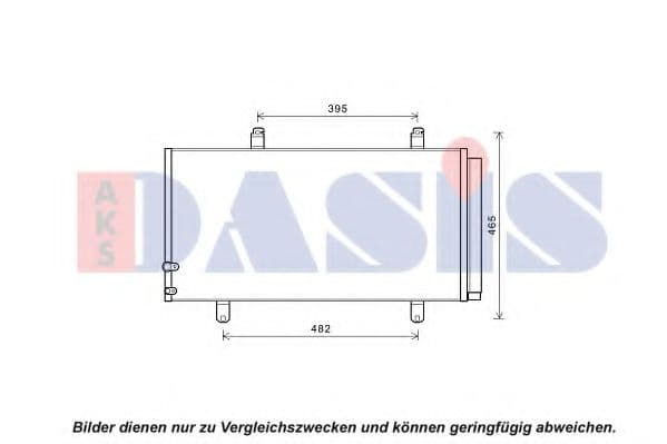 212105N Aks Dasis Радиатор кондиционера