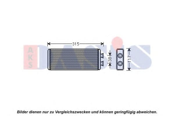 379005N Aks Dasis Радіатор пічки