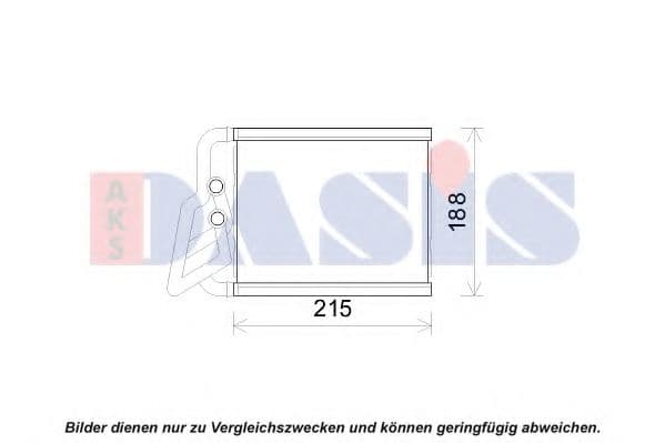 519029N Aks Dasis Радиатор печки