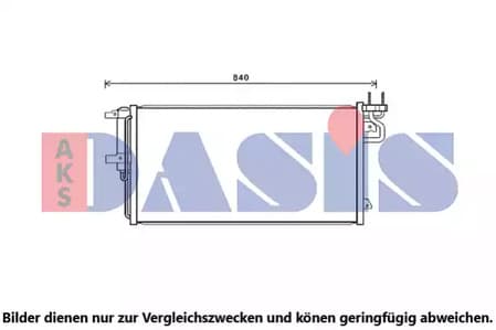 092072n Aks Dasis Радіатор кондиціонера