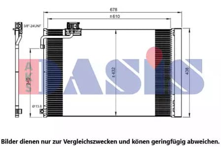 122043n Aks Dasis Радіатор кондиціонера