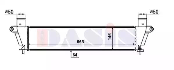 237001n Aks Dasis Інтеркулер для Isuzu D-Max