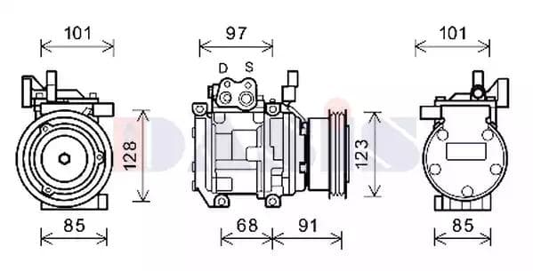 852673N Aks Dasis Компресор кондиціонера
