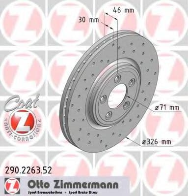 290.2263.52 Zimmermann Гальмівний диск