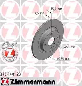 370440120 Zimmermann Тормозной диск для Mazda MX-5