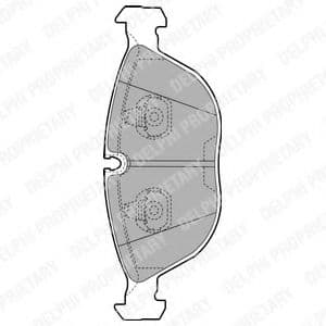 LP1002 Delphi Гальмівні колодки