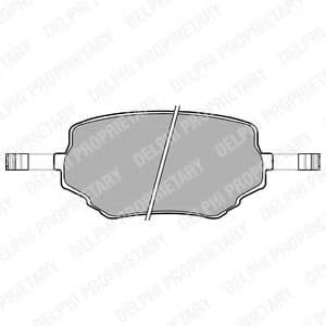 LP1015 Delphi Гальмівні колодки