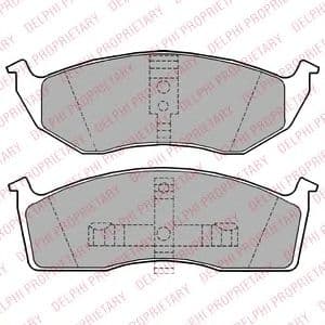 LP1164 Delphi Гальмівні колодки