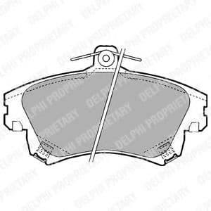 LP1398 Delphi Гальмівні колодки