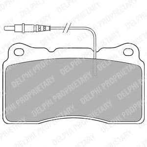LP1516 Delphi Тормозные колодки