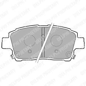 LP1742 Delphi Гальмівні колодки