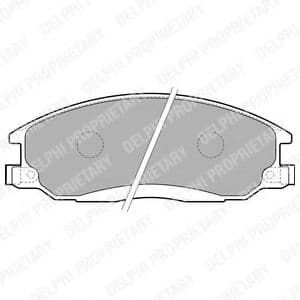 LP1743 Delphi Тормозные колодки