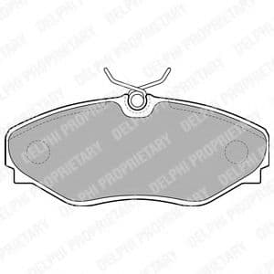 LP1767 Delphi Тормозные колодки