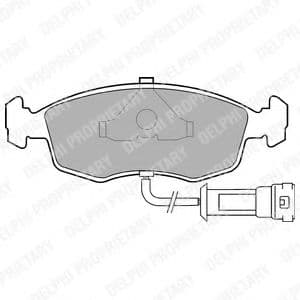LP457 Delphi Гальмівні колодки