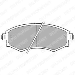 LP606 Delphi Гальмівні колодки