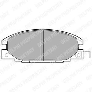 LP629 Delphi Гальмівні колодки