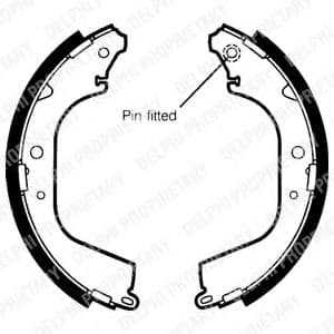 LS1406 Delphi Тормозные колодки