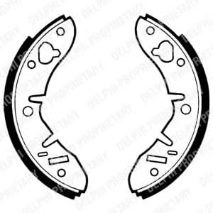 LS1415 Delphi Тормозные колодки