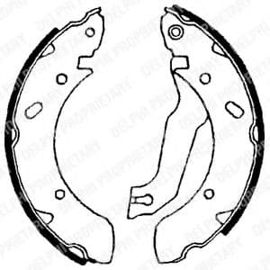 LS1610 Delphi Гальмівні колодки