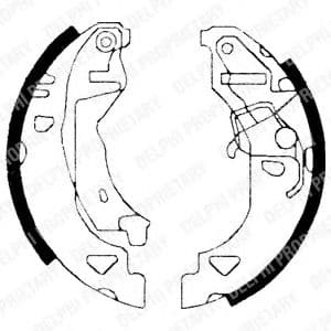 LS1682 Delphi Тормозные колодки