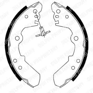 LS1687 Delphi Гальмівні колодки